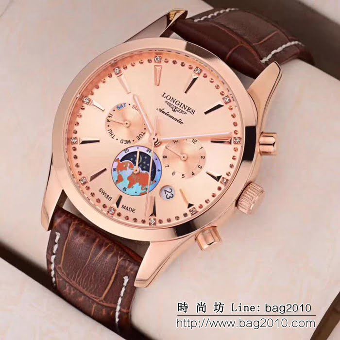 LONGINES浪琴 多功能新款 精品男士腕表 WSS0023
